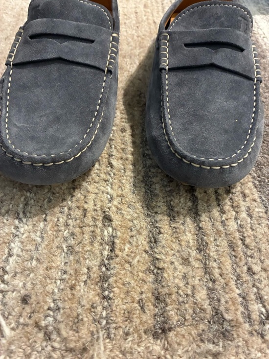 Tod\'s Gommino Suede Driving Shoes in Slate Blue Size 7.5 main image 11